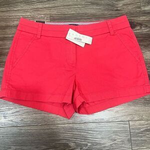 J. Crew Womens Chino Pink Shorts Cotton 3" Inseam Casual size 2